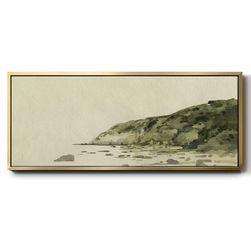 Distant Shore II- Framed Canvas, 24" H x 60" W