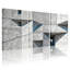Béton, architecture géométrique sur toile, ensemble de 3 reproductions d'art sur toile-245081329