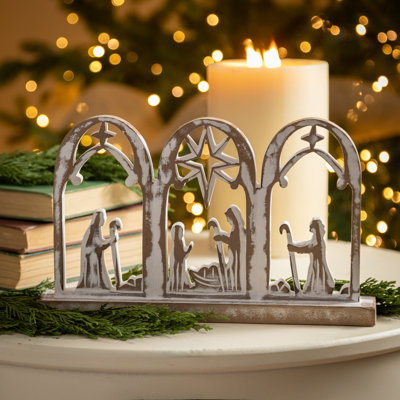 Décoration de table de crèche de Noël 12 "