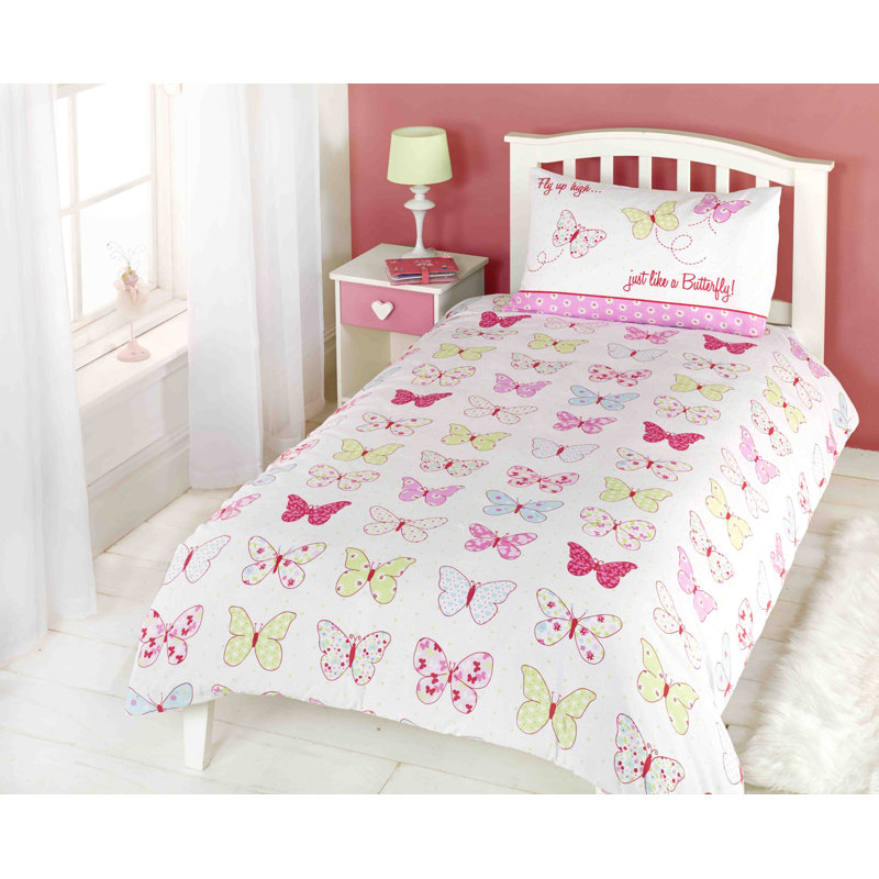 Meltham Cotton Blend Floral Duvet Cover with Pillowcases Included, Double Duvet Cover + 2 Standard Pillowcases