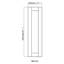 Panneau de porte décoratif en chêne Sinber Redondo, l 11,5 po x H 41 po-133125627-133125630