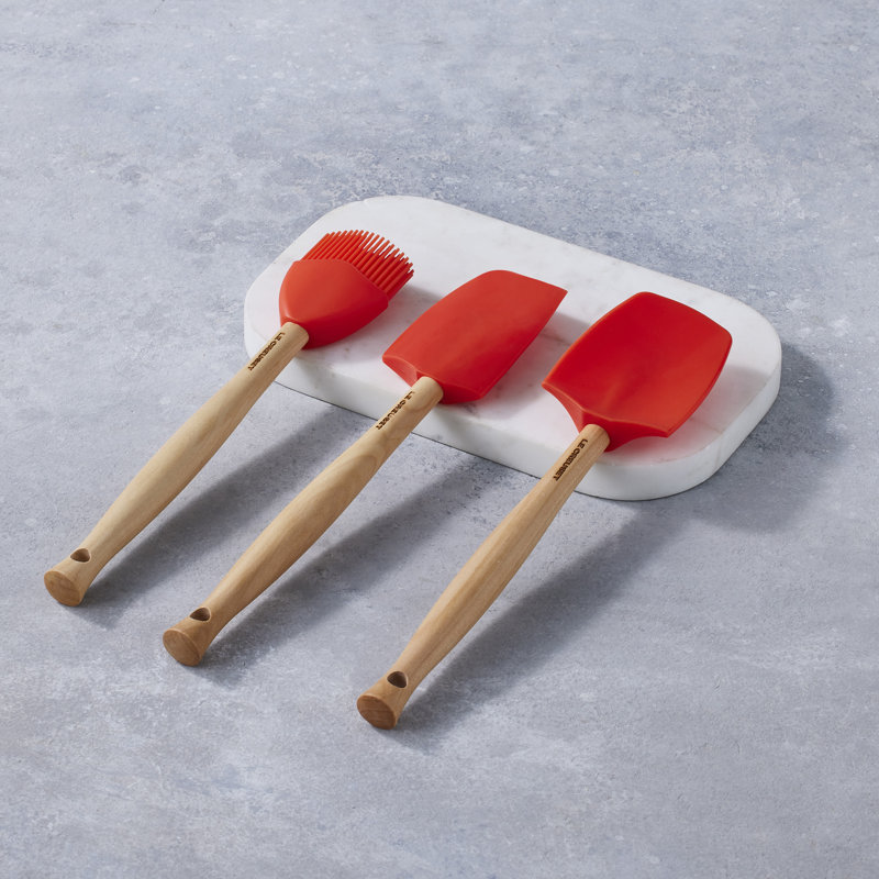 Le Creuset Set of 3 Craft Spatula's, Cerise