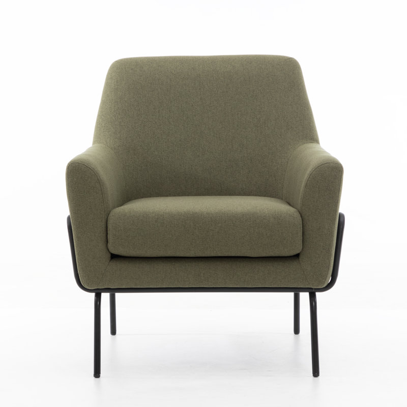 Fauteuil d'appoint rembourré avec accoudoirs