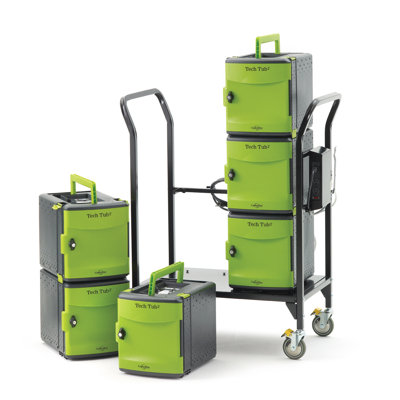Tech Tub2® 50'' H x 34'' W Laptop/Tablet Storage Cart