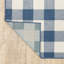 Mac Plaid Indoor / Outdoor Area Rug in Blue/Ivory-459968108