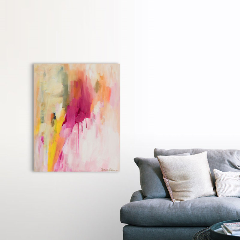 Reproduction d’art sur toile, "Easy like Sunday Morning" par Amira Rahim, Toile tendue, H 45 po x l 36 po x P 1,25 po