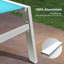 Chaise longue d'extérieur en métal avec table-88989320