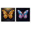 "Papillon rose et or" 2 pièces-1324226518-1324226519