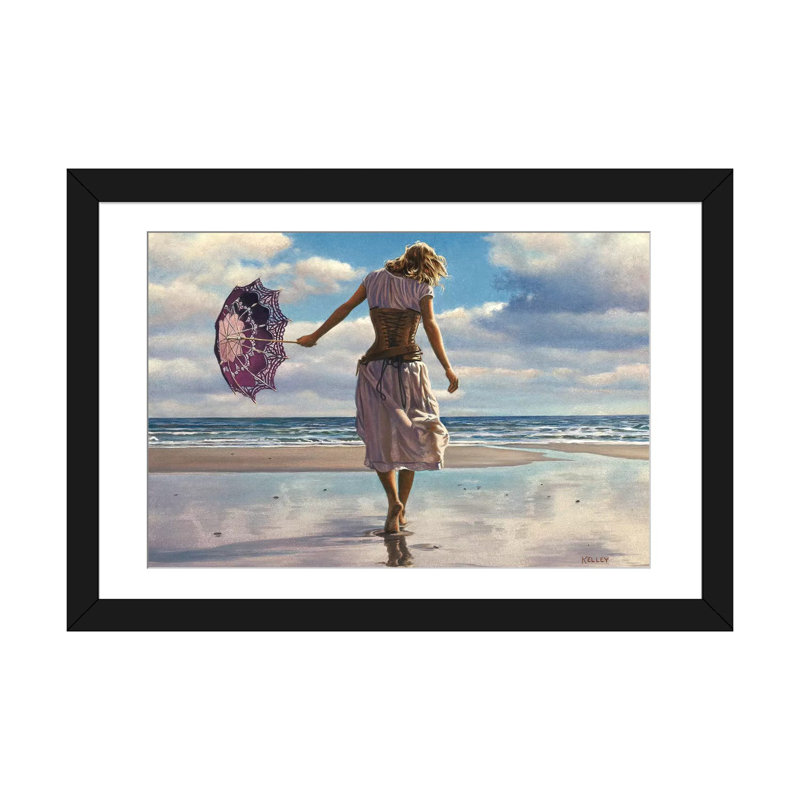 " Walking On Broken Clouds ", 16" H x 24" W x 1" D, Black Framed Fine Art Paper