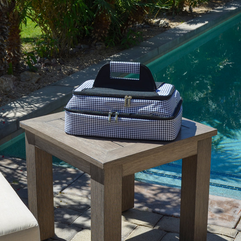 160oz. Food Storage Container, Houndstooth Print