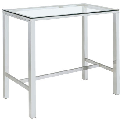 Sophisticated Style - Harbir 5-Piece Bar Set With Acrylic Chairs Clear And Chrome