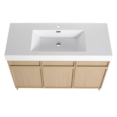 Meuble-lavabo autoportant avec lavabo Niko