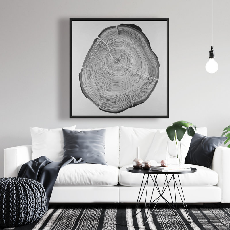 «Greycale Wood Log» sur toile