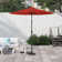 Delaplaine 9' Solid Octagon Market Umbrella with Push-Button Tilt