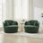 43.3'' W Oversized Round Upholstered Swivel Barrel Chair & Accent Chair-125756901
