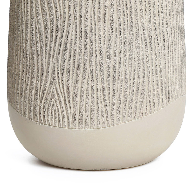 Magnesium Oxide Textured Wood-Look Planter, 19.1" H x 12.2" W x 12.2" D