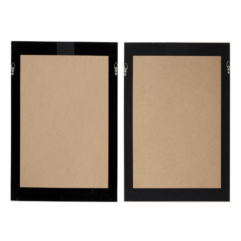 2 Piece Cream Shell Handmade Overlapping Shells Geometric Shadow Box with Canvas Backing Set