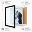Noble Horse Profile Modern - Framed Print-565882569-565882570
