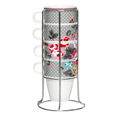 4 Piece Stackable Mugs Set