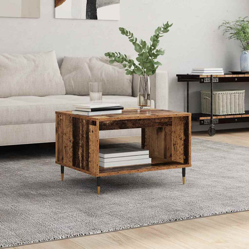 Coffee Table with Storage, Old Wood