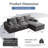 "110" L-Shaped Sectional Sofa-573499198