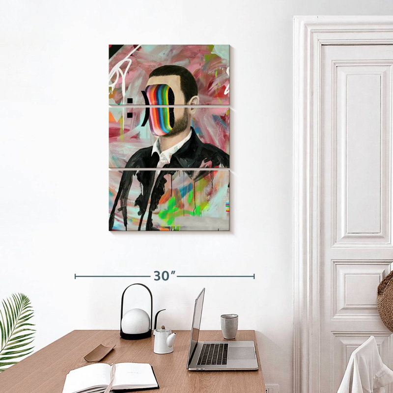 Leisha Smiley Face, 57" H x 36" W