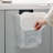 1.9 Gallon Kitchen Trash Can, Wall Mounted Trash Can with Lid, Hanging Small Trash Can for Kitchen Cabinet Door, Transparent Garbage Can for Kitchen & Bathroom