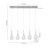 Eathyn 5-Light Teardrop Glass Kitchen Island Pendant