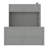 Offset Bunk Bed with Wardrobe, Drawers, Upholstered Guardrail and Hanging Rod-126544001