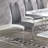 Ao Polyurethane Side Chair in Grey/White Set of 4