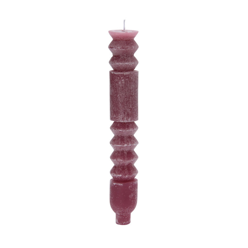 Bougies totem non parfumées en boîte, Mauve clair