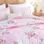 Ensemble d'édredon floral 3 pièces - édredon toutes saisons avec patchwork-116926520-116926522