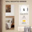 Flat Metal Framed Wall Full Length Mirror-1884348749
