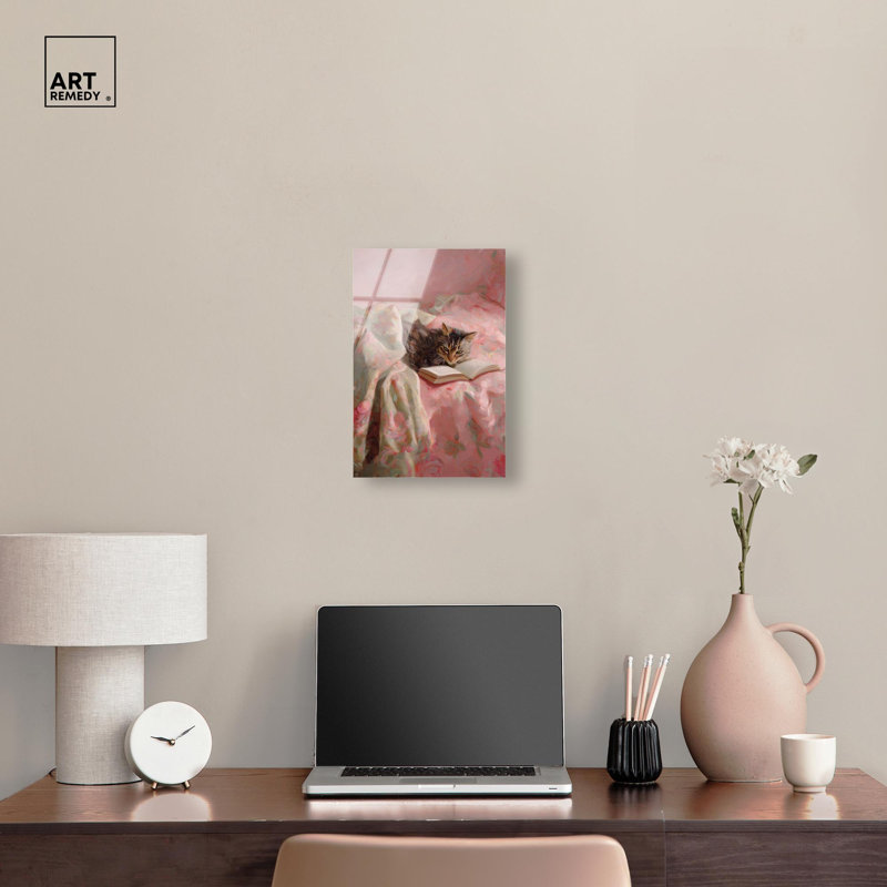 Décoration murale en forme de chat pour chat, «I», par Art Remedy, prêt à accrocher, 10 x 15, H 15 po x l 10 po