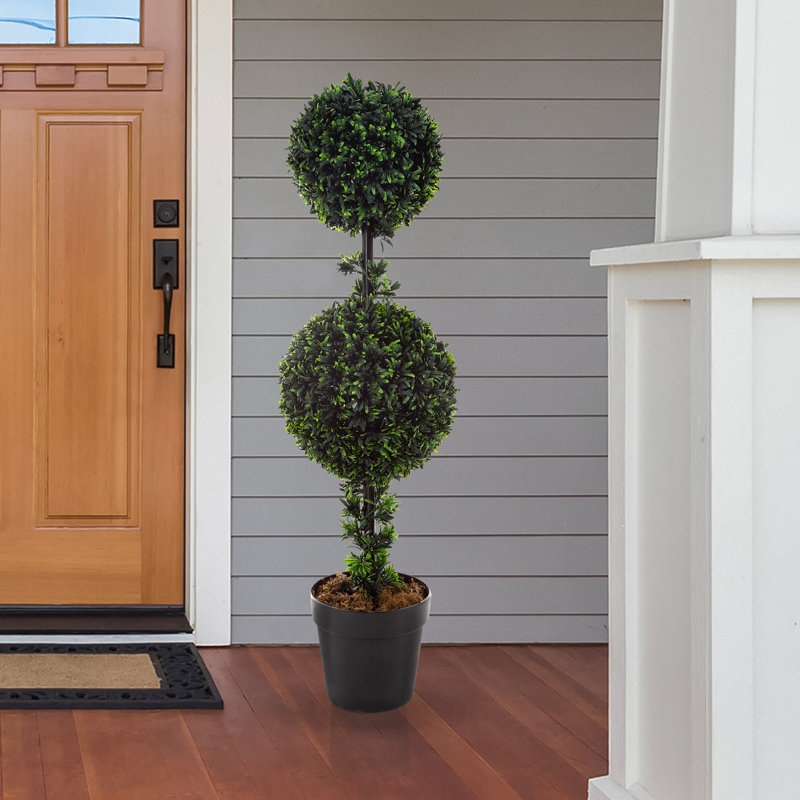 Primrue Set of Two 36-Inch Topiary Trees