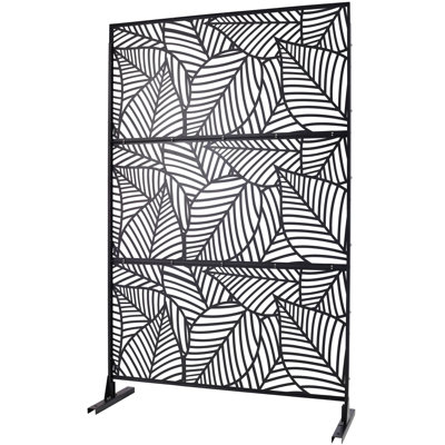 Écran d'intimité extérieur et intérieur H 76 po x l 48 po, écran d'intimité décoratif autoportant pour terrasse, balcon, panneaux de clôture d'intimité pour l'extérieur