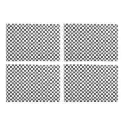 Flax Check Placemat, Set Of 4