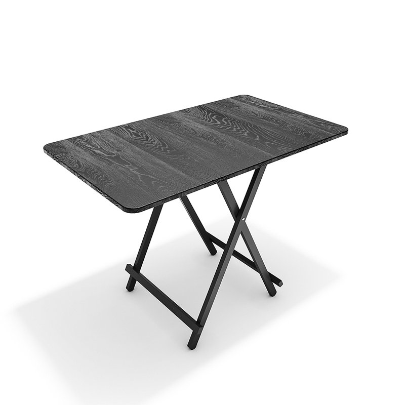 Krystine Metal Base Dining Table, Black