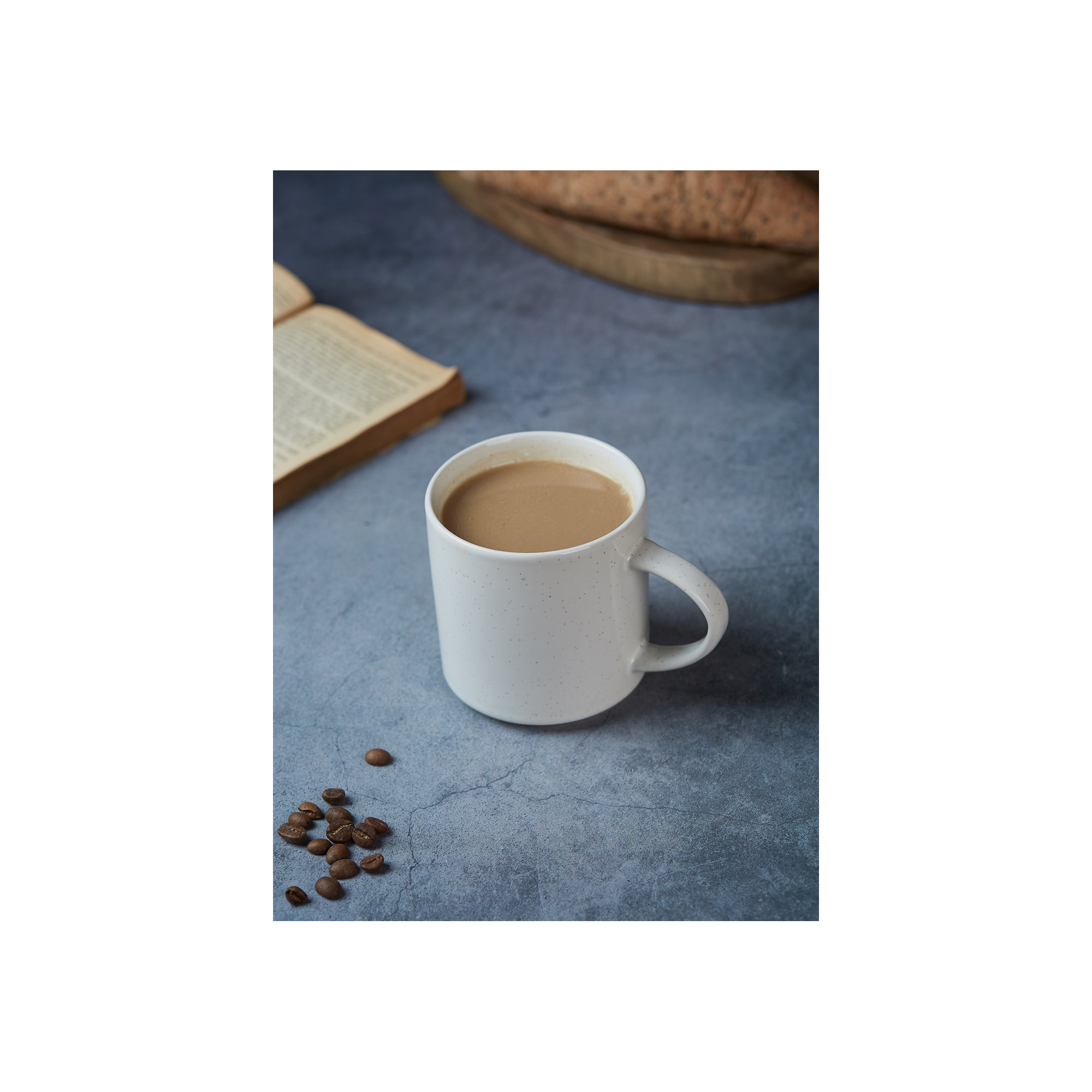 Lior Stoneware 14oz Coffee Mug (Set of 4), White