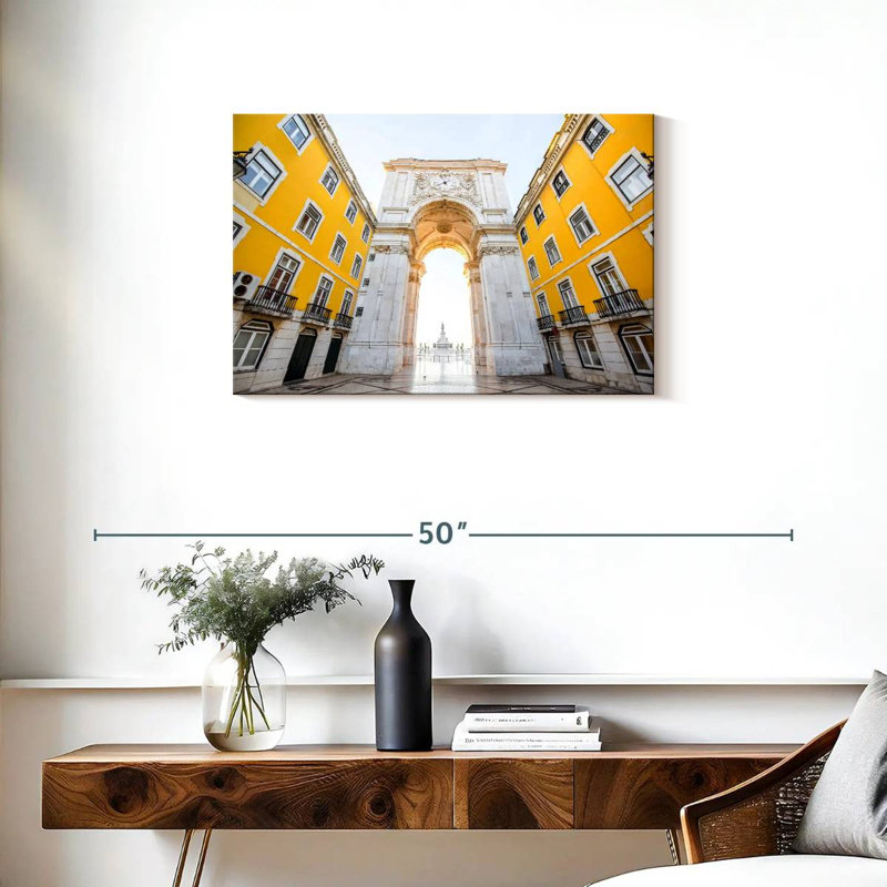 Arc de triomphe à Lisbonne, H 20 po x l 30 po