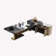 Bureau de direction 86,61 "luxueux et haut de gamme bleu-1590409855