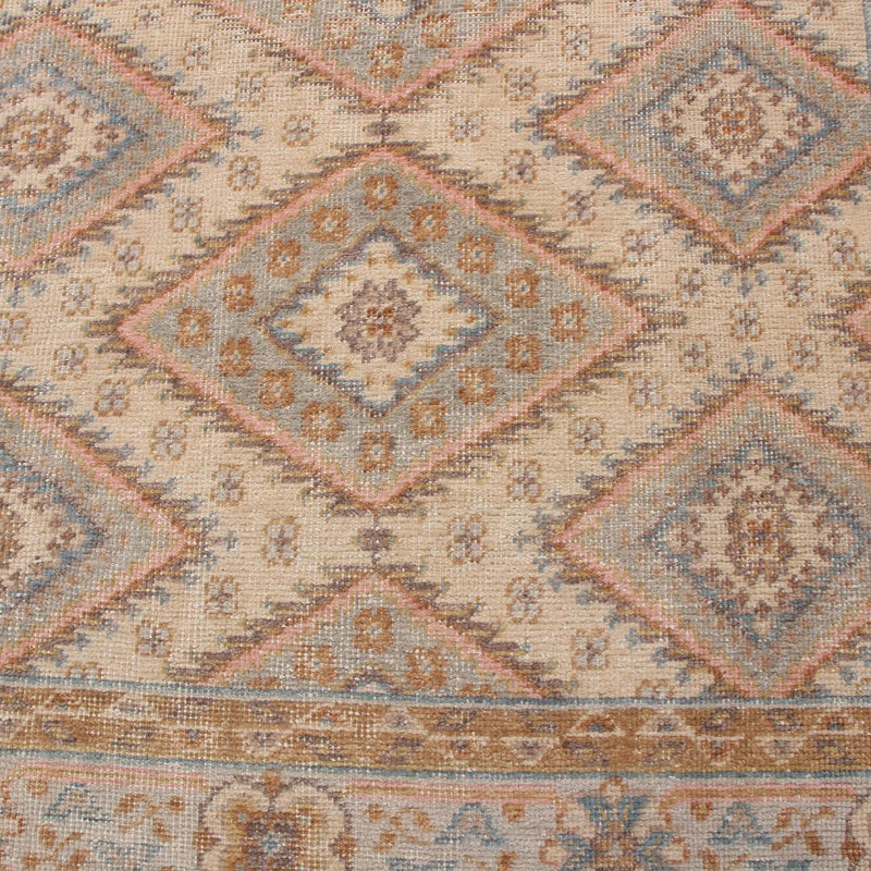 Distressed Homage Hand Knotted Wool Oriental Area Rug, Runner 3' x 10'