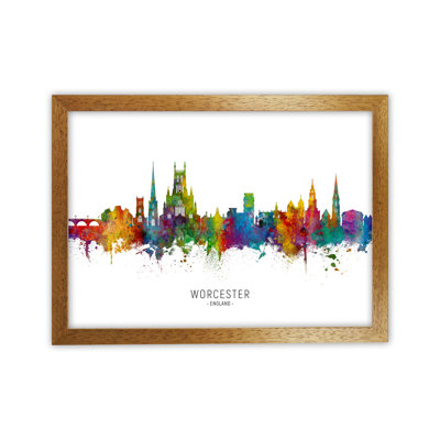 Worcester England Skyline by Michael Tompsett - 1 Piece Wall Art