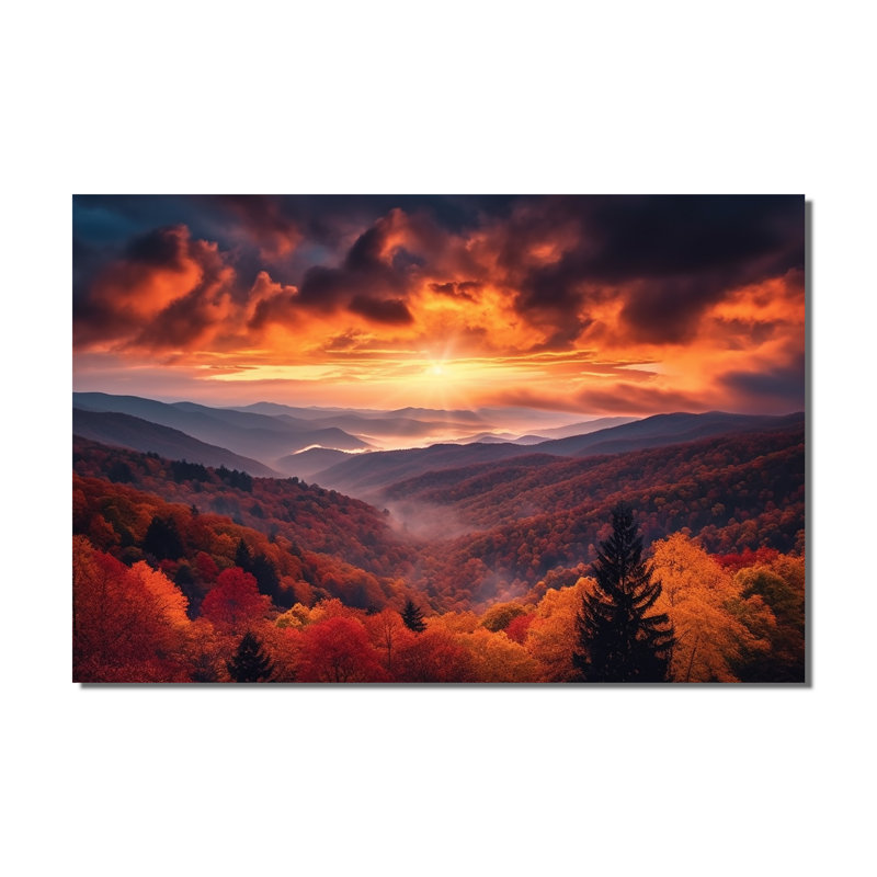 Tennessee Great Smoky Mountains Sunset I - décoration murale Tennessee