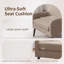 Chaise d'appoint rembourrée en polyester 27 po (ensemble de 2)-861619057