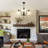 3-Light Adjustable Height Chandelier with Glass Shades