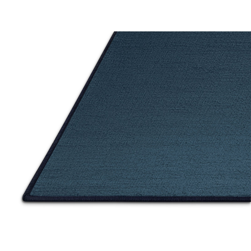 Machine Washable Solid Gray Area Rug, Square 6'