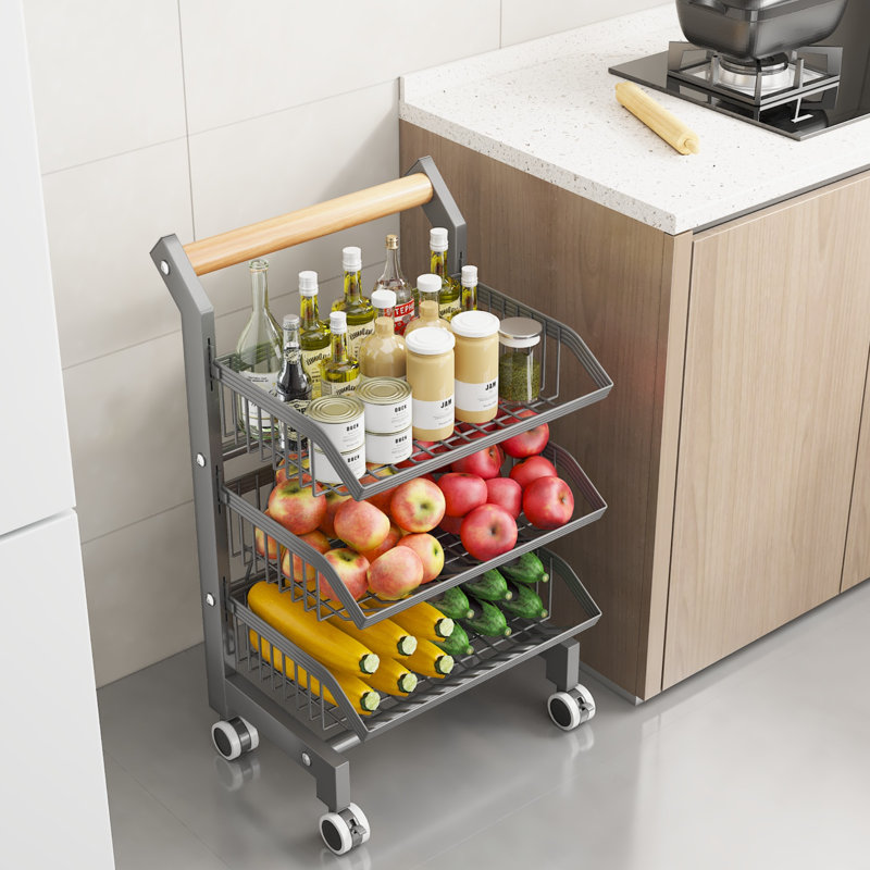 Steel Storage Rack, 18.5cm H x 52cm W x 35cm D