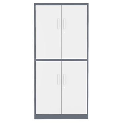Armoire d'appoint en miroir à 4 portes Terrel Steel