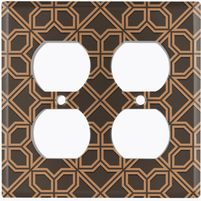 Patterned 2 - Gang Standard Wall Plate